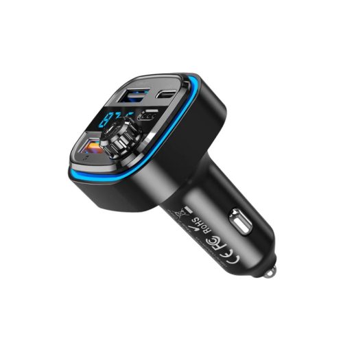 Bluetooth FM Transmitter és Autós Töltő Blue Power BPBCC08, 2 x US-7348008755854 3 kép