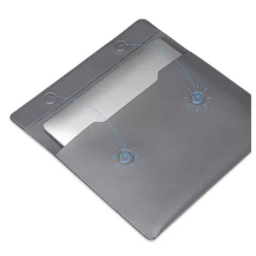 Tech-protect Chloi Laptop Sleeve Táska 13'' Méretben Sötétszürke-0795787710548 3 kép