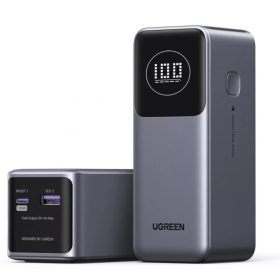 Powerbank UGREEN PB724, 12000 mAh, 100W, QC + PD, Szürke
