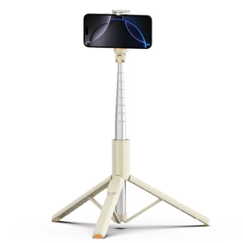 Tech-protect L09s Bluetooth Selfie Bot Állvány Bézs-5906302330874 5 kép