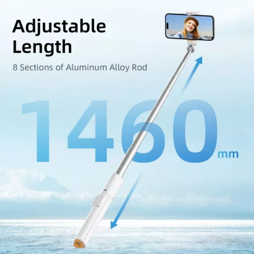 Tech-protect L09s Bluetooth Selfie Bot Állvány Fehér-5906302330881 6 kép