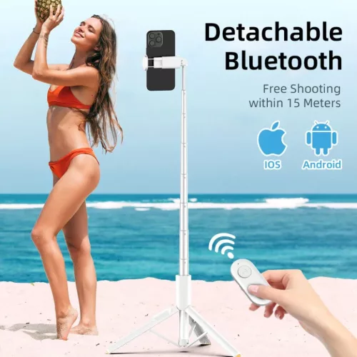 Tech-protect L09s Bluetooth Selfie Bot Állvány Fehér-5906302330881 9 kép