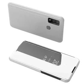 Clear View fliptok Huawei P Smart 2020 ezüst