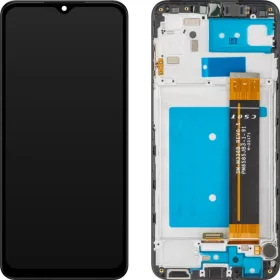   LCD kijelző modul MP Samsung Galaxy A23 A235, utángyártott, fekete