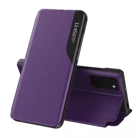   Eco Leather View Case intelligens fliptok Xiaomi Poco M3 lila