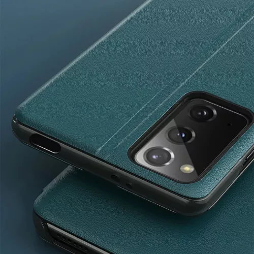 Eco Leather View Case intelligens fliptok Xiaomi Poco M3 piros-9111201920583 9 kép