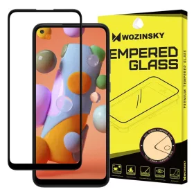   Wozinsky Samsung A11 / M11 kijelzővédő üvegfólia Full Glue 9H Super Tough fekete