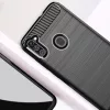 Szénszál mintájú TPU tok Samsung A11 / M11 fekete-9111201922853 5 kép