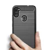 Szénszál mintájú TPU tok Samsung A11 / M11 fekete-9111201922853 8 kép