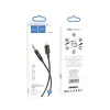 Kábel AUX Jack 3,5 mm - Lightning Hoco 1 m fekete-6931474759924 4 kép