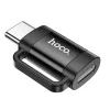 Adapter OTG USB C - Lightning Hoco 3A UA31E fekete-6942007628167 2 kép