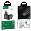 HOCO utazó töltő USB A 2.1A N2 fekete-6931474746092 3 kép