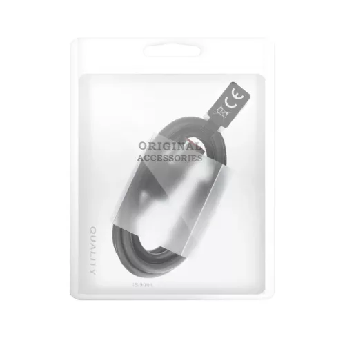 USB A - Type-C kábel 3.0 2A HD2 1 m fekete-5901737852601 4 kép