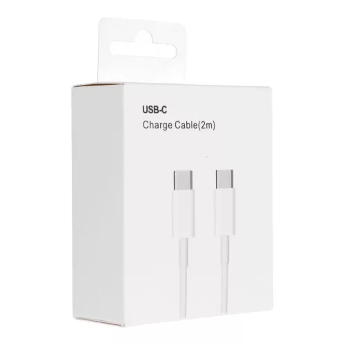 Type-C - Type-C PD QC3.0 3A 30W kábel 2 m fehér-5903396235153 3 kép