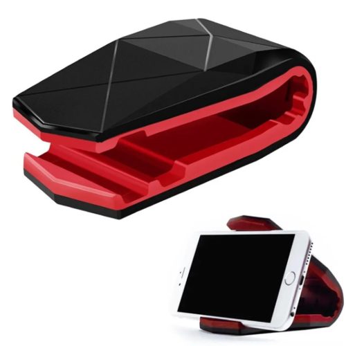 Asztali telefontartó műanyag, univerzális, 6.5'' méretig piros-5996457825486 1 kép