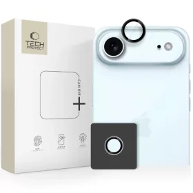  iPhone 17 Air Fekete Tech-Protect Camring Fit+ üvegfólia