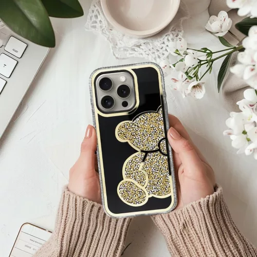  iPhone 17 Air Arany TEDDY BEAR tok-5903396406522 3 kép