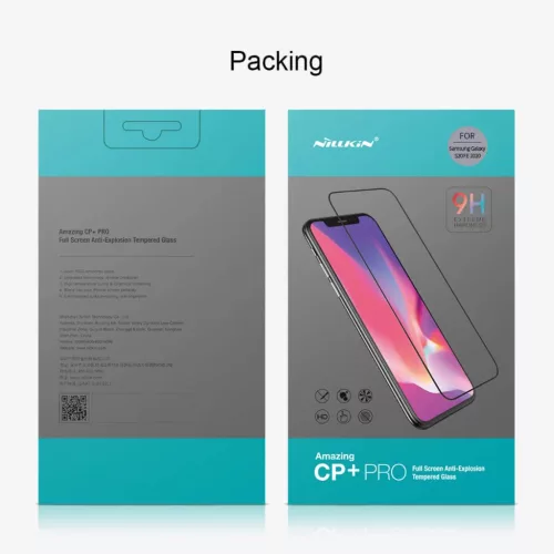 Nillkin 2.5D CP+ PRO kijelzővédő 9H üvegfólia Samsung A42 fekete-6902048210745 2 kép