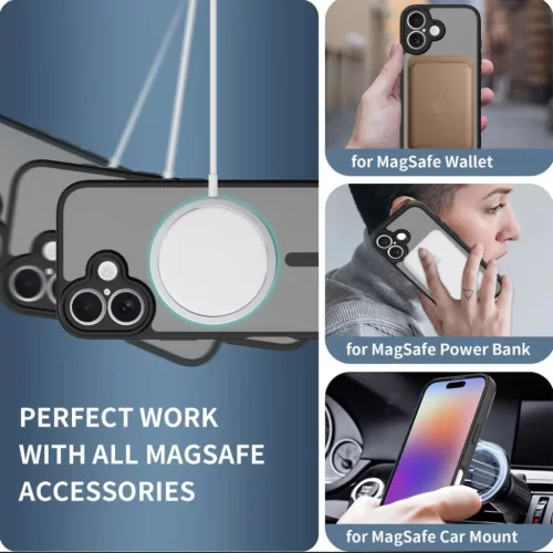  Iphone 17 Matt Fekete Tech-protect Basicmag Magsafe tok-5906302319817 4 kép