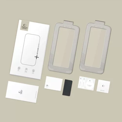  iPhone 17 Fekete Tech-protect Quick Set+ 2-pack Edzett Üveg üvegfó-5906302319336 7 kép