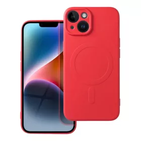   SILICONE MAG COVER tok kompatibilis MagSafe technológiával IPHONE 14-hez piros