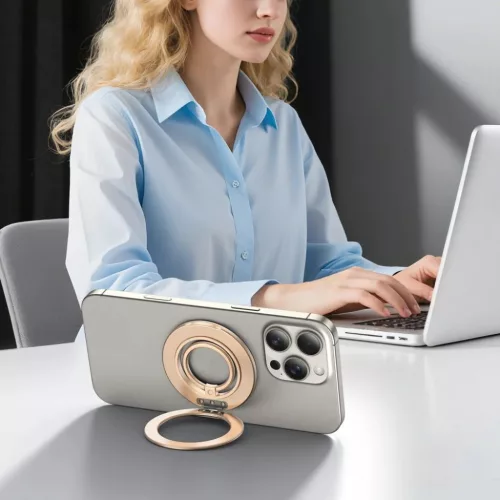 Tech-protect Mmr600 Mágneses Magsafe Telefon Gyűrű Szatén Arany-5906302331802 3 kép