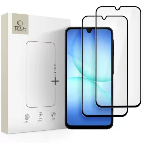   Tech-protect Glass Fit+ 2-pack Samsung Galaxy A16 4G / 5G / A26 5G / A17 4G / 5G fekete üvegfólia