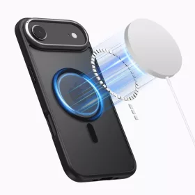  iPhone 17 Air Matt Fekete/gunmetal Tech-protect Magedge Magsafe tok-5906302330461 2 kép