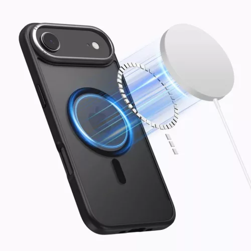  iPhone 17 Air Matt Fekete/gunmetal Tech-protect Magedge Magsafe tok-5906302330461 2 kép