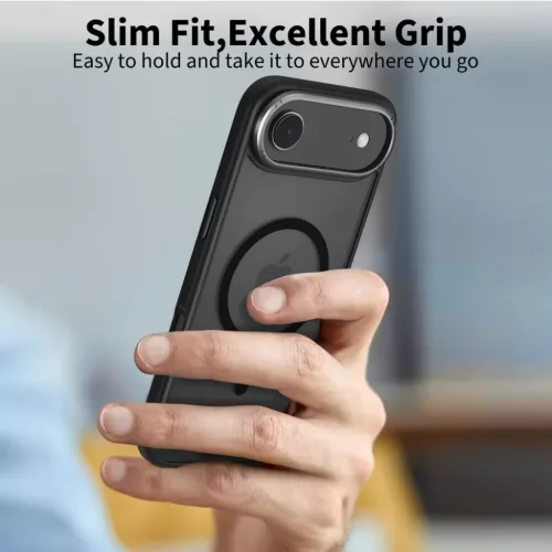  iPhone 17 Air Matt Fekete/gunmetal Tech-protect Magedge Magsafe tok-5906302330461 4 kép