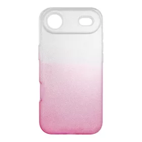  iPhone 17 Air átlátszó rózsaszín SHINING tok