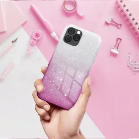  iPhone 17 Air átlátszó rózsaszín SHINING tok-5903396407802 2 kép