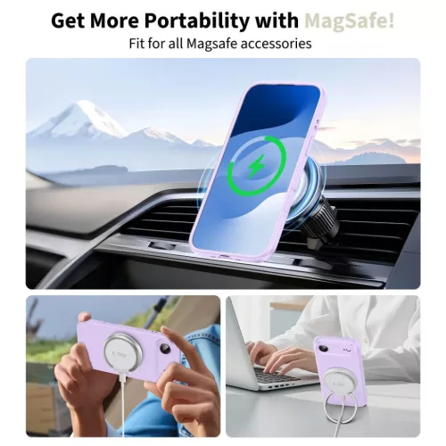  iPhone 17 Air Mályva Tech-protect Szilikon Magsafe tok-5906302330188 3 kép