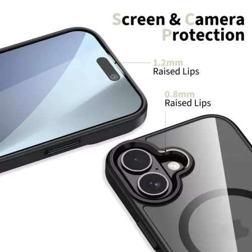  iPhone 17 fekete/áttetsző Tech-protect Magmat Magsafe tok-5906302319893 3 kép
