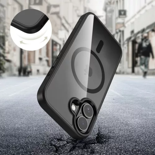  iPhone 17 fekete/áttetsző Tech-protect Magmat Magsafe tok-5906302319893 4 kép