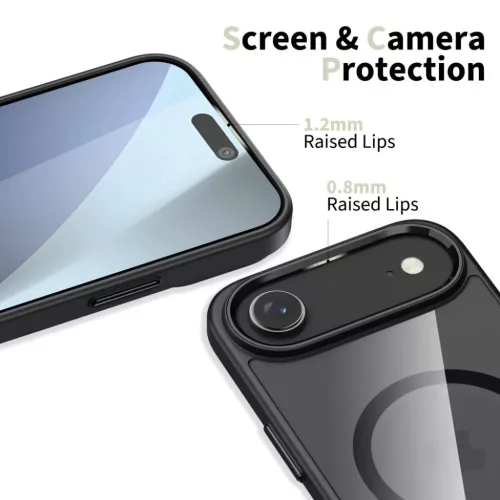  Iphone 17 Fekete/átlátszó Tech-protect Magmat Magsafe tok-5906302319909 3 kép