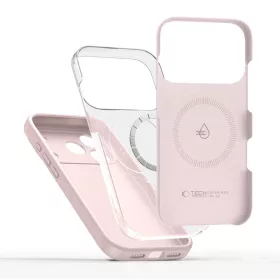  iPhone 17 Pro Rózsaszín Gyöngy Tech-protect Szilikon Magsafe tok-5906302330232 2 kép
