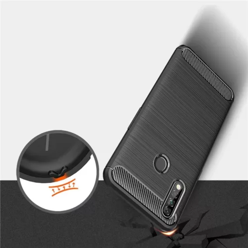 Szénszál mintájú TPU tok Oppo A31 fekete-9111201924574 3 kép