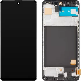 LCD kijelző modul MP Samsung Galaxy A51 A515, utángyártott, fekete-0641956272914 1 kép
