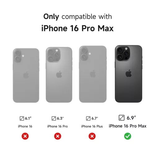 iPhone 16 Pro Max Fekete Suritch Magsafe Kihajtható állványos és k-6977140251781 7 kép