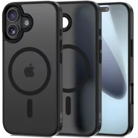  iPhone 17 matt fekete Tech-protect Magmat Magsafe tok