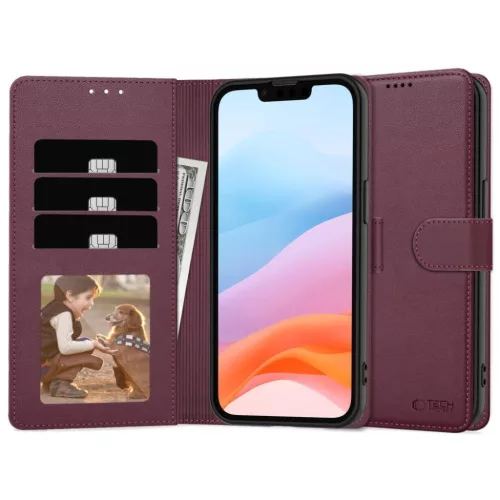 Tech-protect Wallet Samsung Galaxy A17 tok Mulberry-5906302332465 2 kép