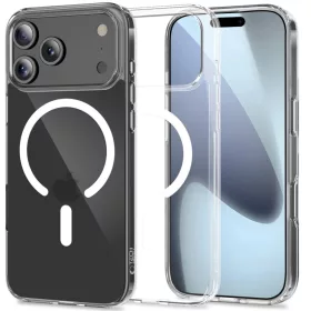    iPhone 17 Pro Max átlátszó Tech-protect Flexair Hybrid Magsafe tok
