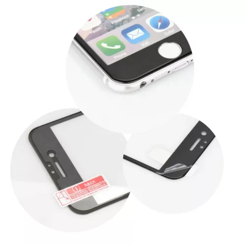 5D Full Glue kijelzővédő üvegfólia Samsung S21 Ultra fekete-5903396090332 2 kép