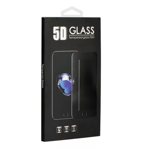5D Full Glue kijelzővédő üvegfólia Samsung S21 Ultra fekete-5903396090332 4 kép