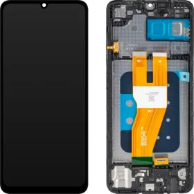   Samsung Galaxy A05 A055 LCD Kijelzőmodul, Utángyártott, Fekete