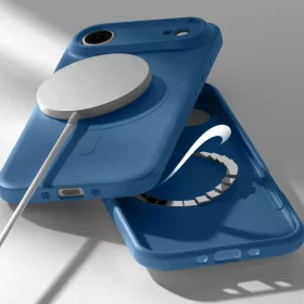  iPhone 17 Air Levendula Szürke Mercury félig szilikon MagSafe tok-8800299679824 2 kép