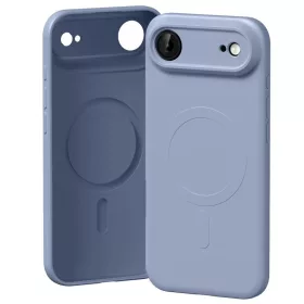  iPhone 17 Air Lila Mercury Fél-szilikon MagSafe tok