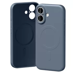  iPhone 17 Sierra Kék Mercury Semi-Silicone MagSafe tok
