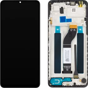   LCD kijelző modul MP Xiaomi Redmi 13C / 13C 5G / 13R / Poco C65 / M6, utángyártott, fekete